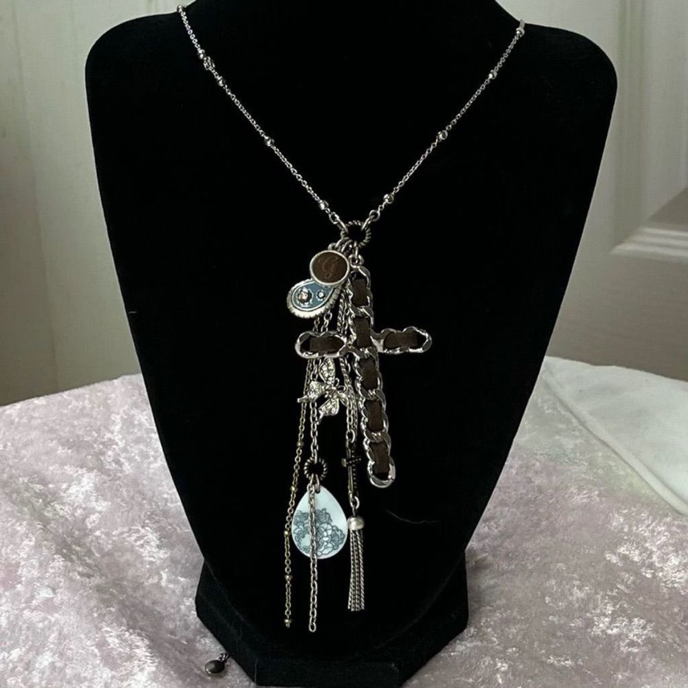 GUESS Bohemian Multi Charm Necklace